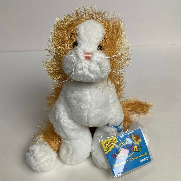 NWT Ganz Webkinz HM017 Orange Cat Kitty Stuffed Animal Plush Unused Code - Picture 1 of 7